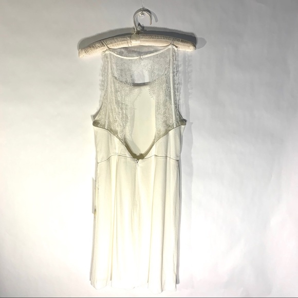 Kensie Ivory Lace Cut Out Back Mini Dress - Picture 5 of 9